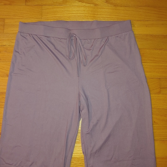 Fig Lavender Buttery Soft Pajamas Pants Drawstring Waist Lounge Wide Leg 2XL - Picture 8 of 11